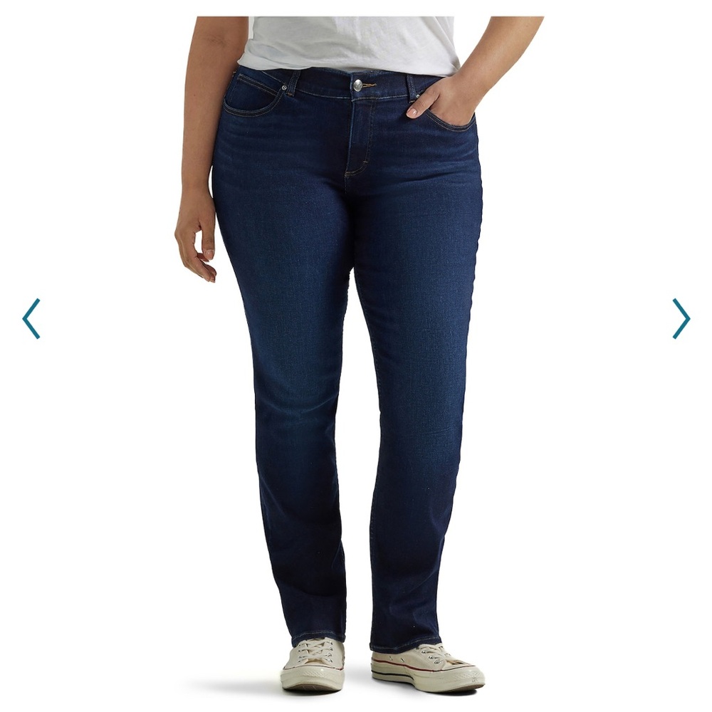 🆕Lee- Mid Rise Straight leg Jean, motion stretch, Size 18WP NWT